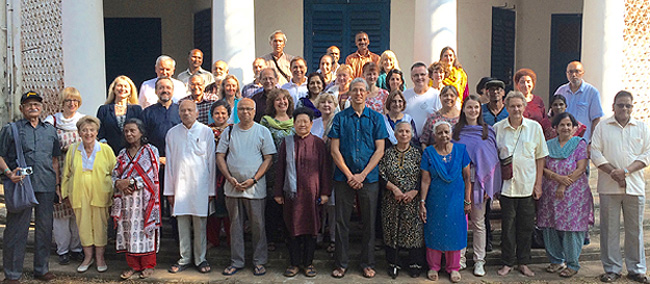 Theosophical Society - The 2015 School of the Wisdom. Tim Boyd is at center, with Kim Dieu of the French Section on his left.