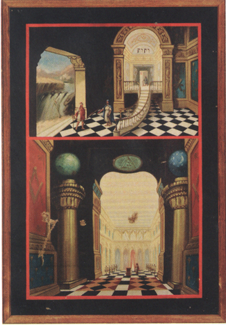 Theosophical Society - Fig. 2:  A tracing board for the Second Degree
